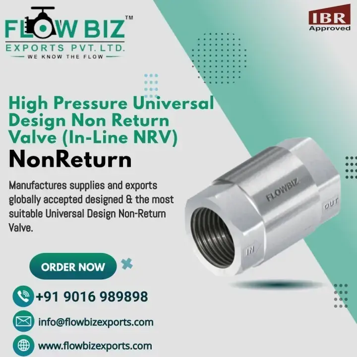 In Line Non Return Valve