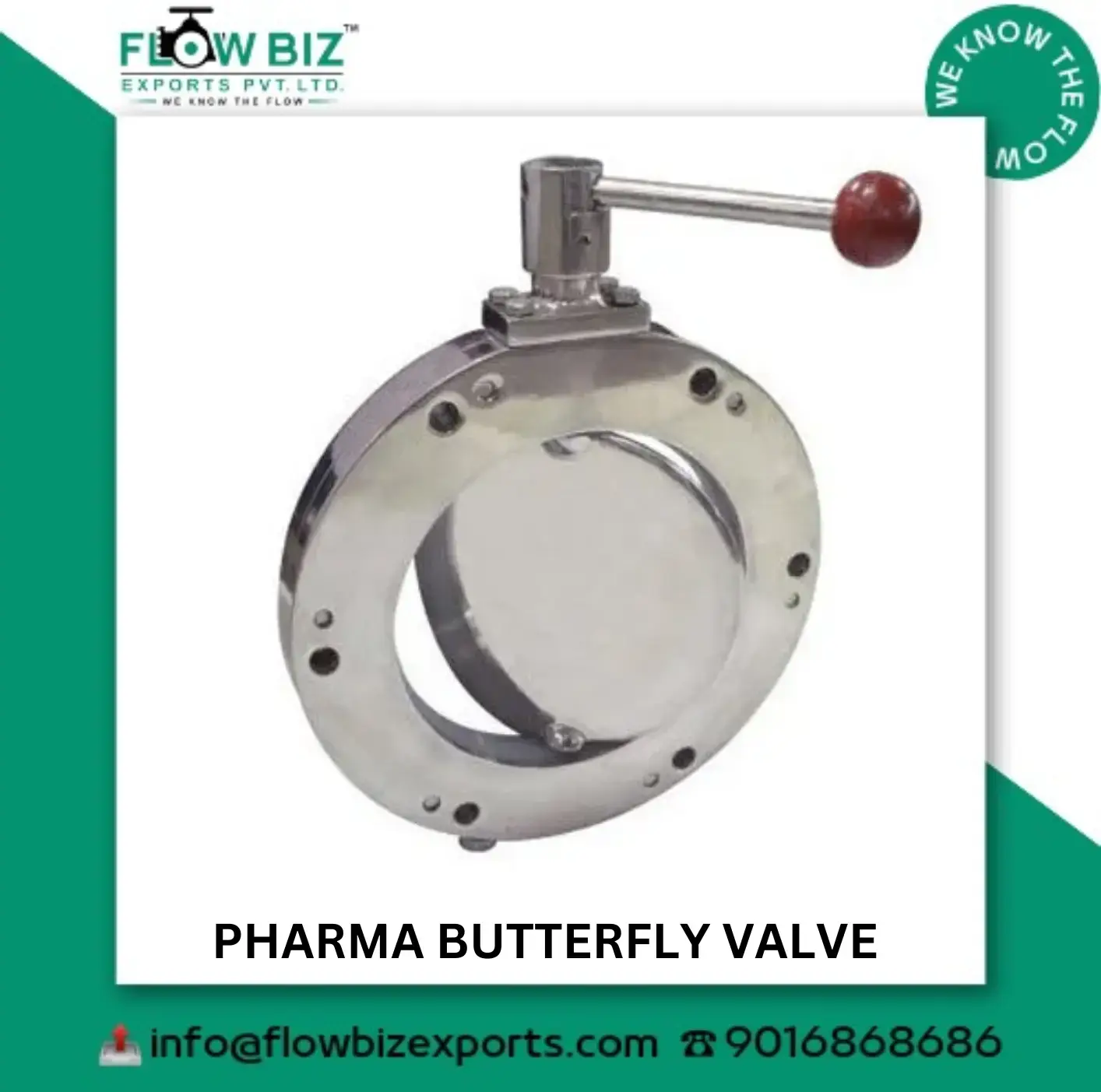 pharma butterfly valve manufacturer ahmedabad - FlowBiz