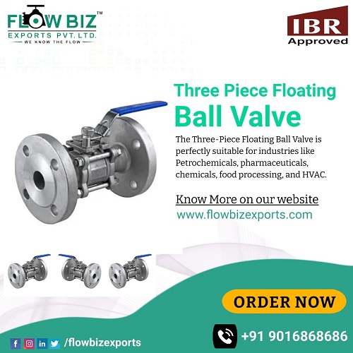 a reliable and efficient three piece floating ball valve manufacturer india - Flowbiz