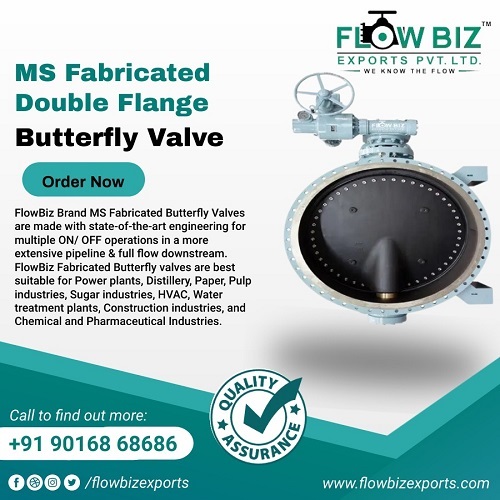 butterfly valve double flange design, manufacturer and exporter - Flowbiz