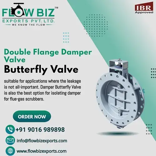 Double Flange Damper Valve  Butterfly  Valve 