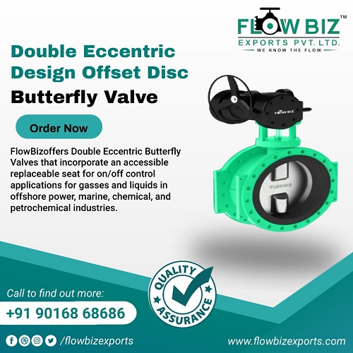double eccentric design, butterfly valve manufacturer india - Flowbiz