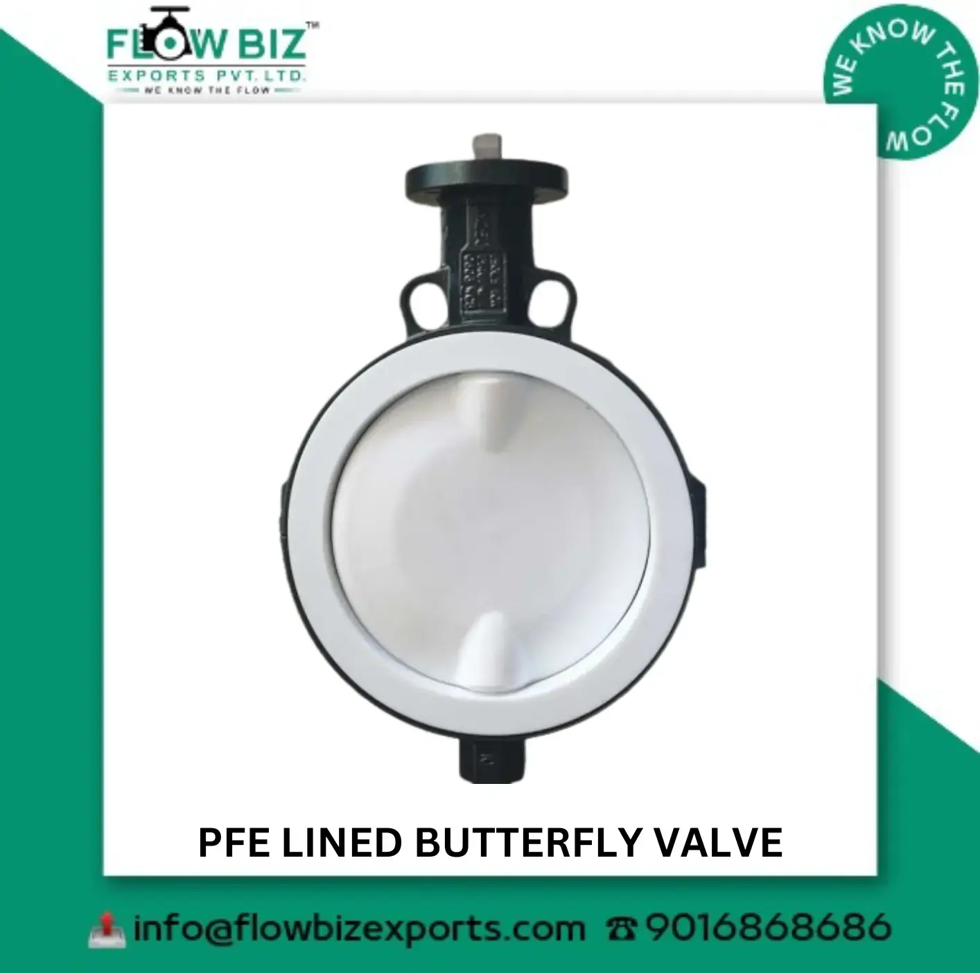 PFE Lined Butterfly Valve Manufacturer in Pune