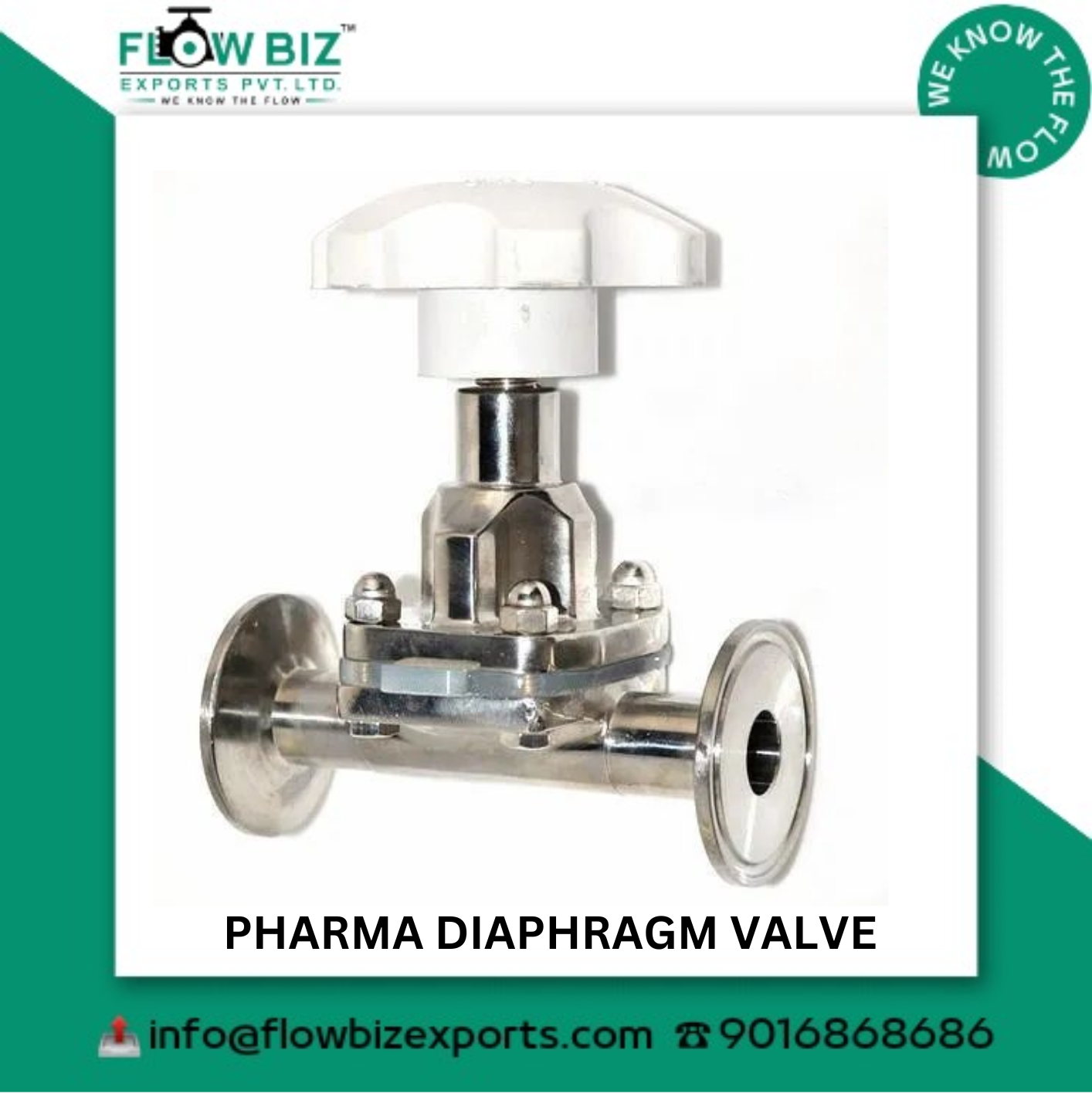 top 10 pharma diaphragm valve manufacturer mumbai - Flowbiz
