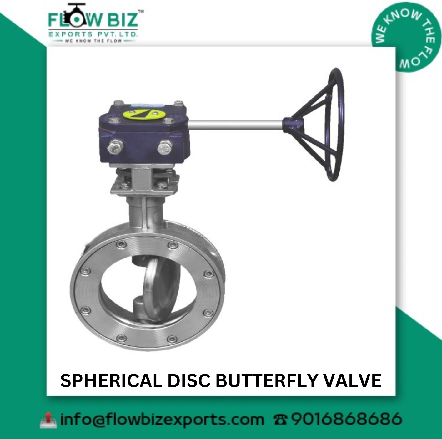 Spherical Disc Butterfly Valve Manufacturer in Nashik