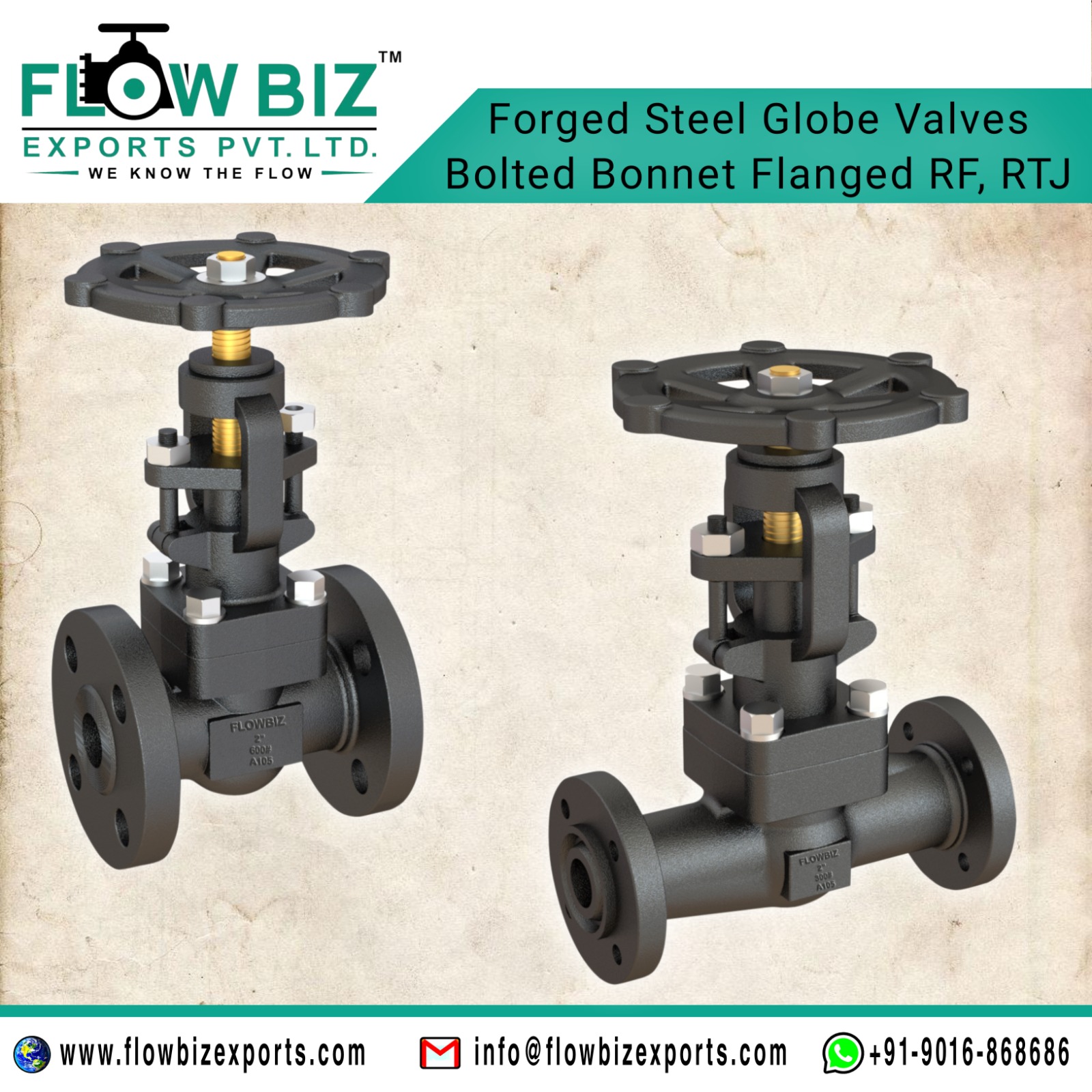 forged steel globe valve manufacturer mumbai  - Flowbiz