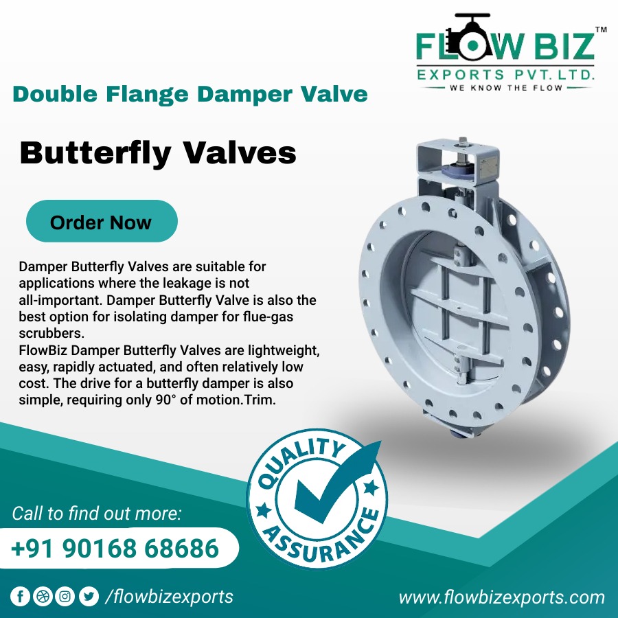 damper butterfly valve manufacturer india - Flowbiz 