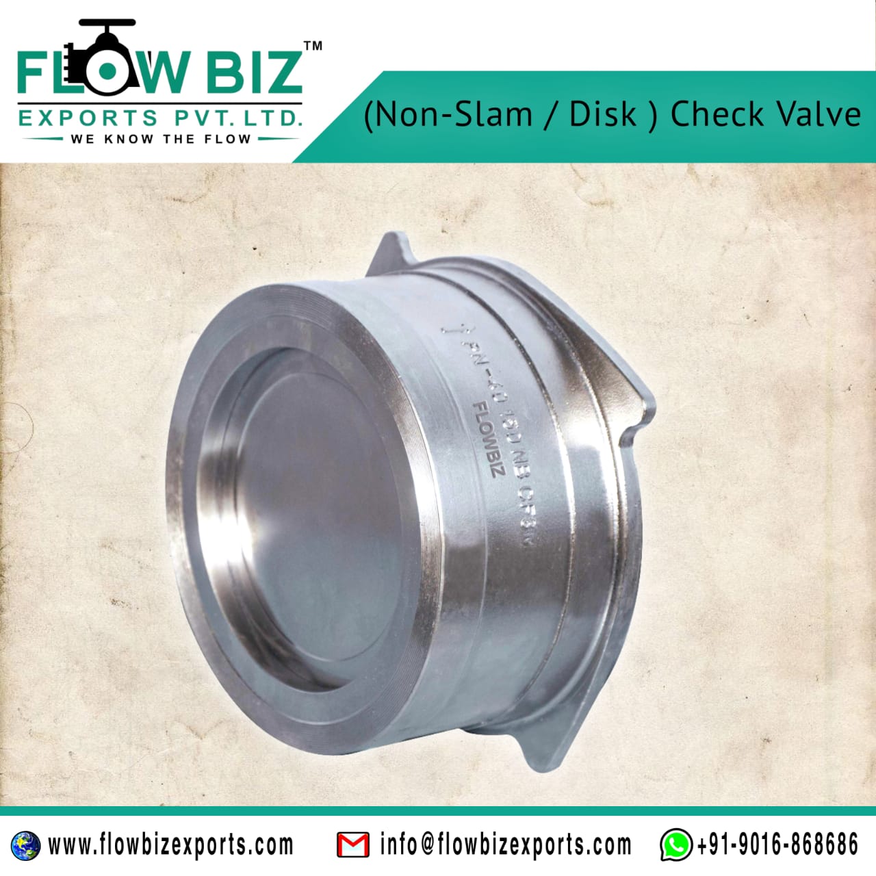 non slam check valve manufacturer mumbai - Flowbiz