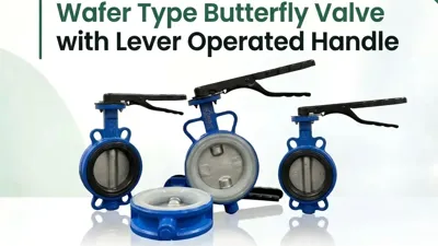 Wafer Type Butterfly Valve with Lever Operated Handle