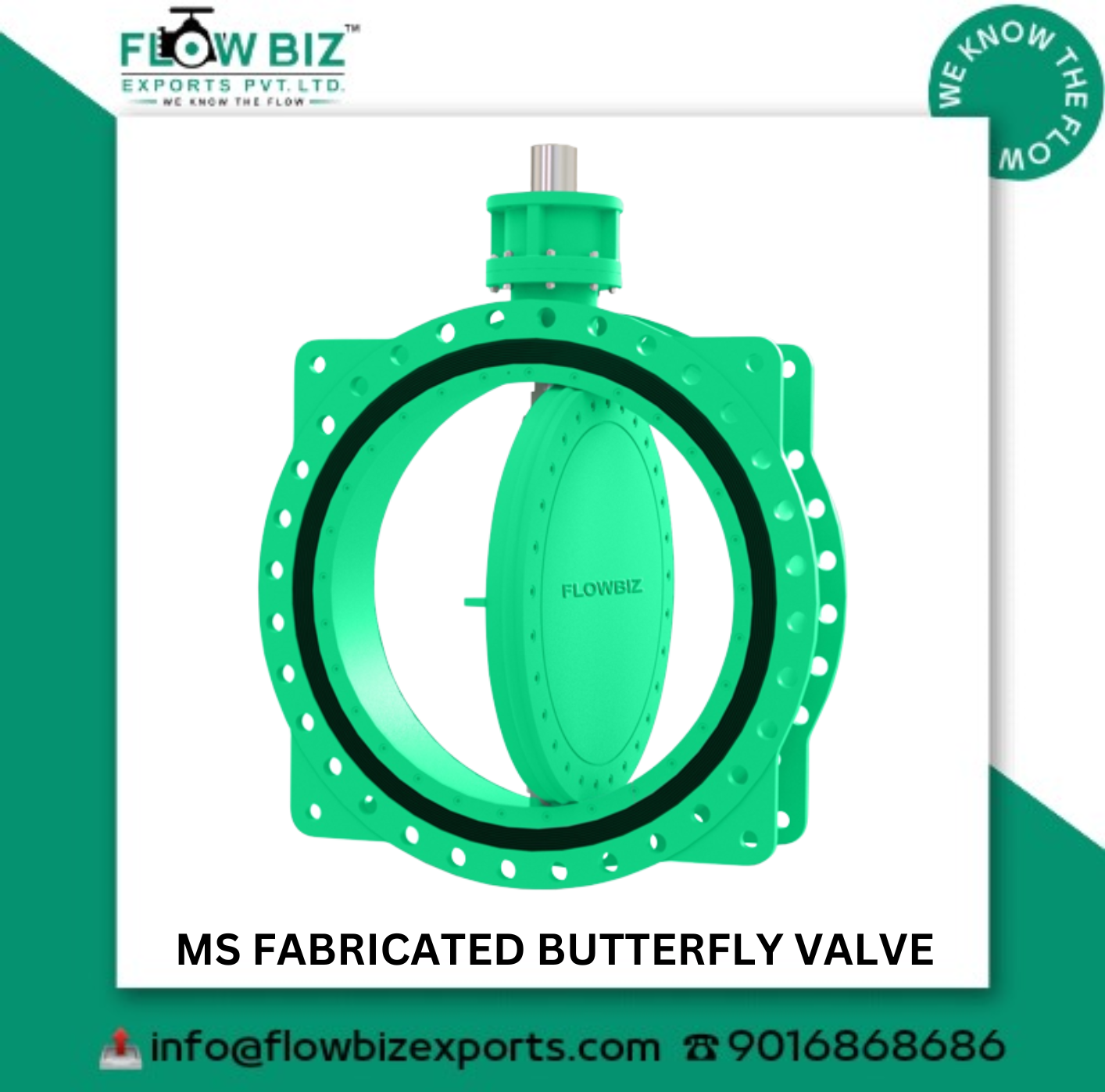 MS Fabricated Butterfly Valve Manufacturer in Nashik