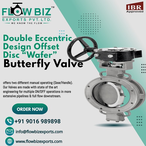 double eccentric design, butterfly valve manufacturer india - Flowbiz