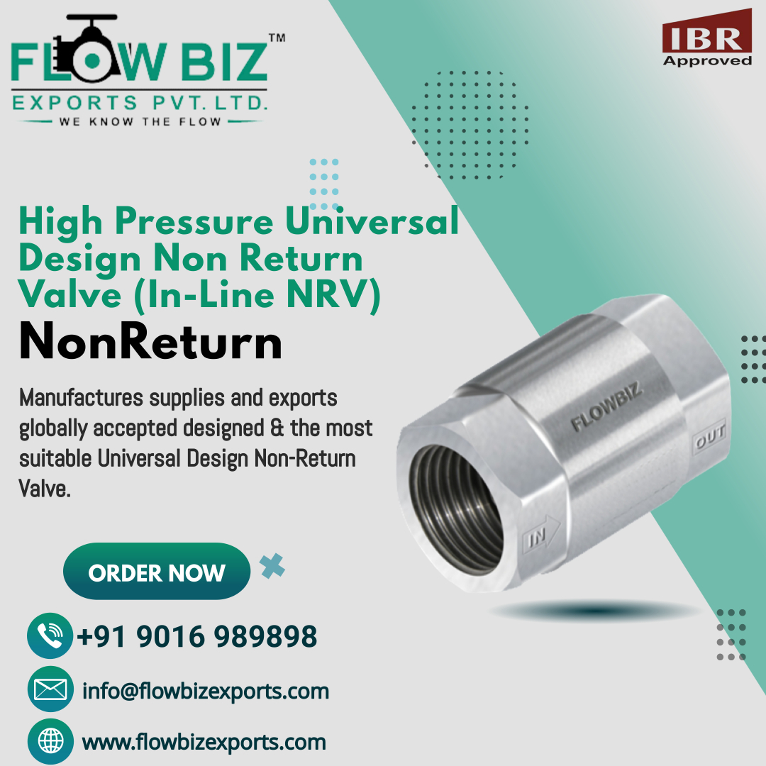 high pressure nrv valve manufacturer india - Flowbiz