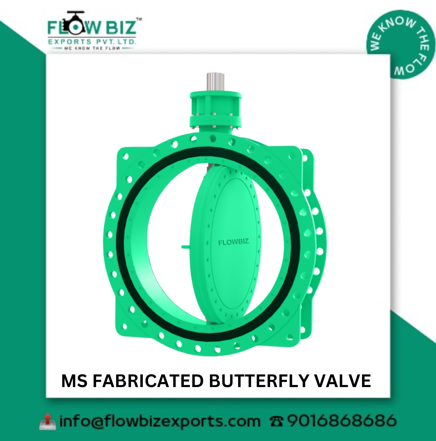 ms butterfly valve manufacturer ahmedabad - Flowbiz